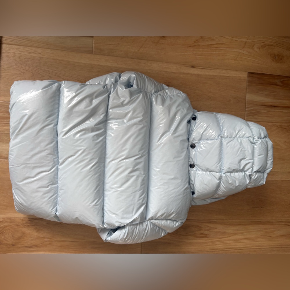 SAM. Shiny Sky Blue Puffer Jacket - Picture 5 of 6